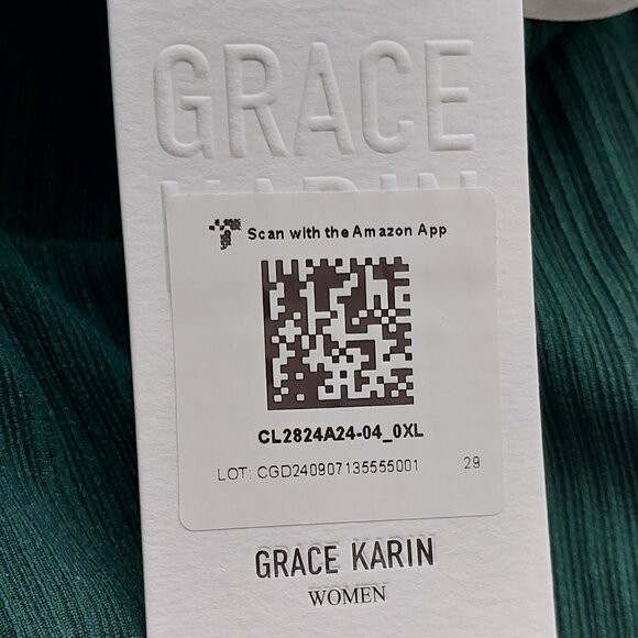 NWT GRACE KARIN XL Henly V-Neck Dress Business Sheath Long Sleeve Midi 2025 Fall - Picture 9 of 9